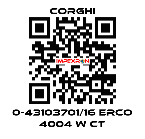 0-43103701/16 ERCO 4004 W CT Corghi