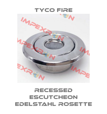Recessed Escutcheon Edelstahl Rosette Tyco Fire