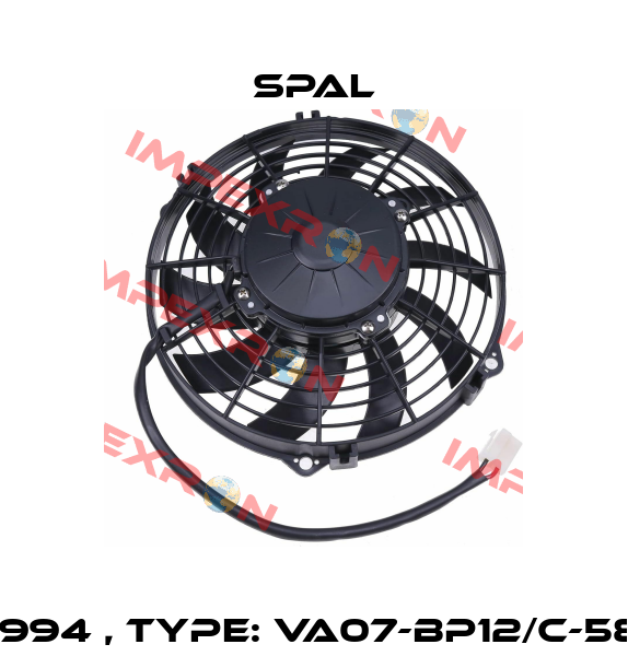 P/N: 59994 , Type: VA07-BP12/C-58A 24V SPAL