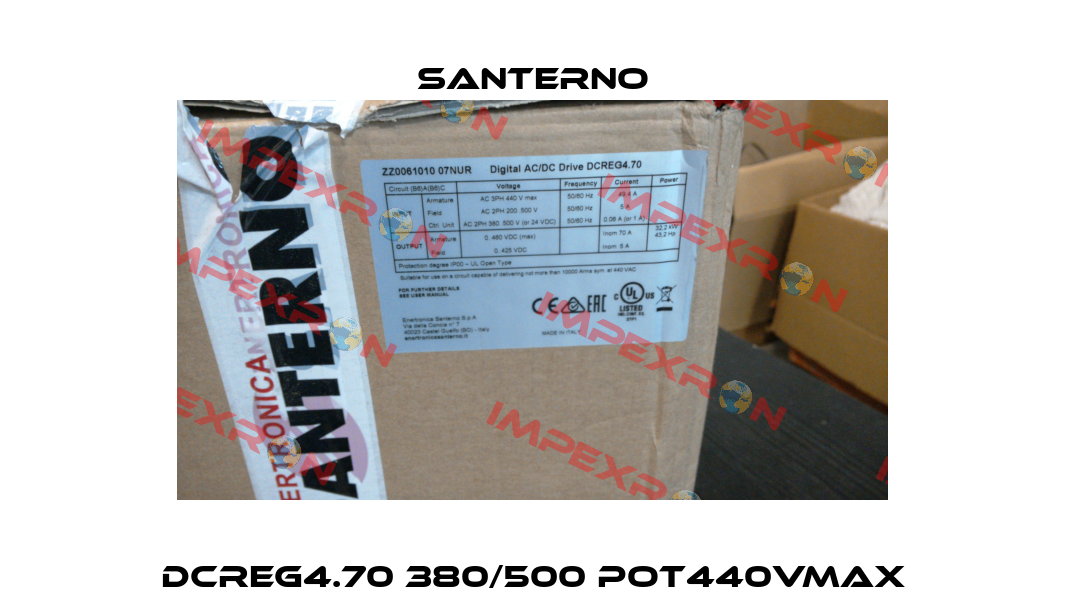 DCREG4.70 380/500 POT440VMAX Santerno