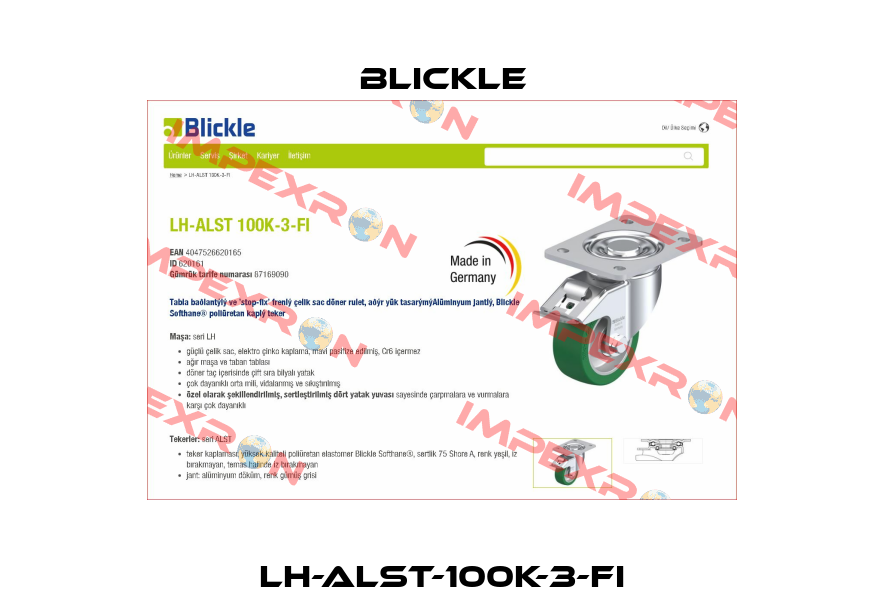 LH-ALST-100K-3-FI Blickle