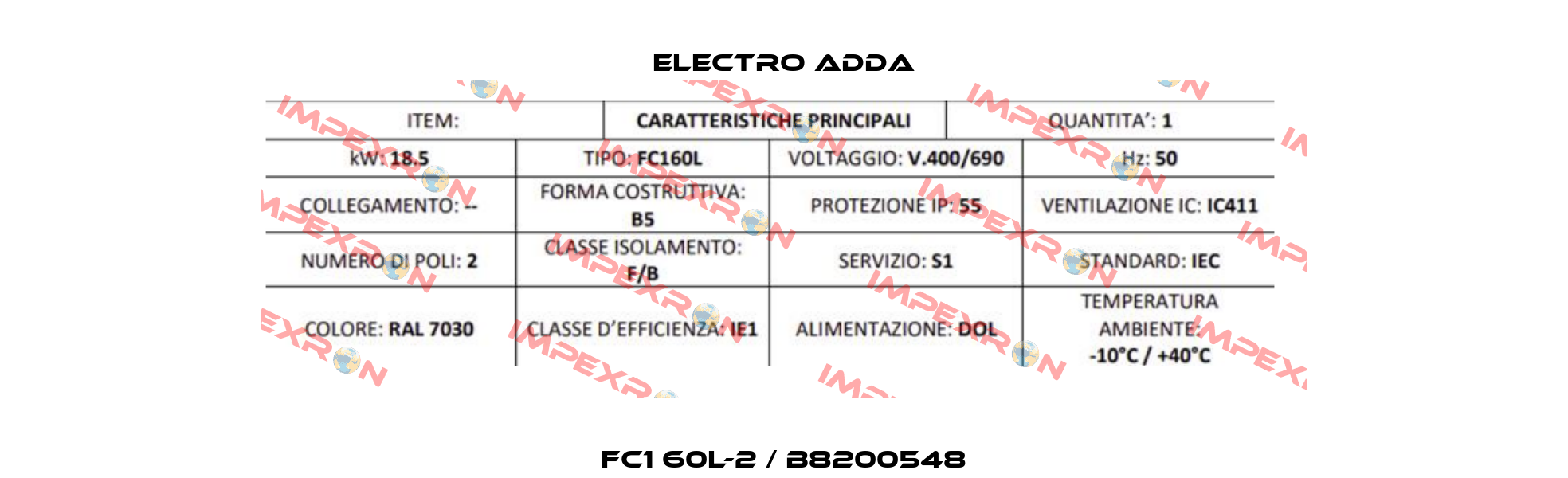 FC1 60L-2 / B8200548 Electro Adda