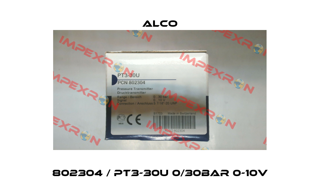 802304 / PT3-30U 0/30bar 0-10V Alco
