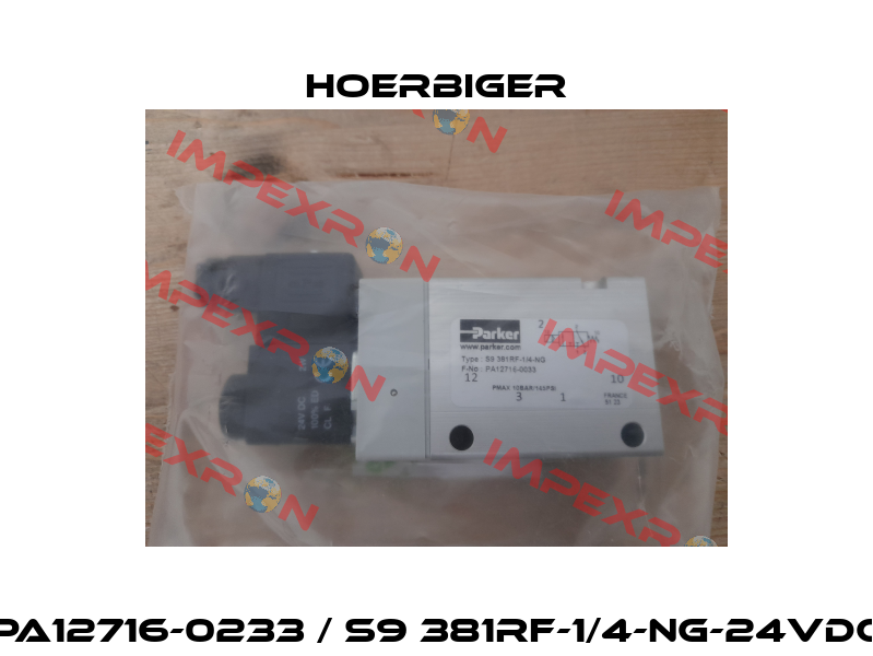 PA12716-0233 / S9 381RF-1/4-NG-24VDC Hoerbiger