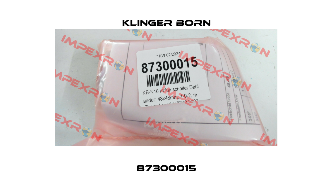 87300015 Klinger Born