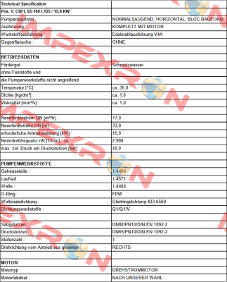 CBFL 65-160 L155 / PN: 25151 Edur