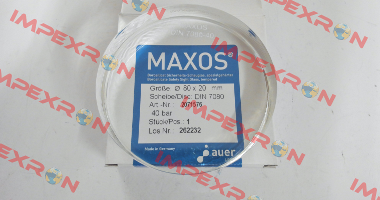 DIN 7080 - 80x20mm Maxos