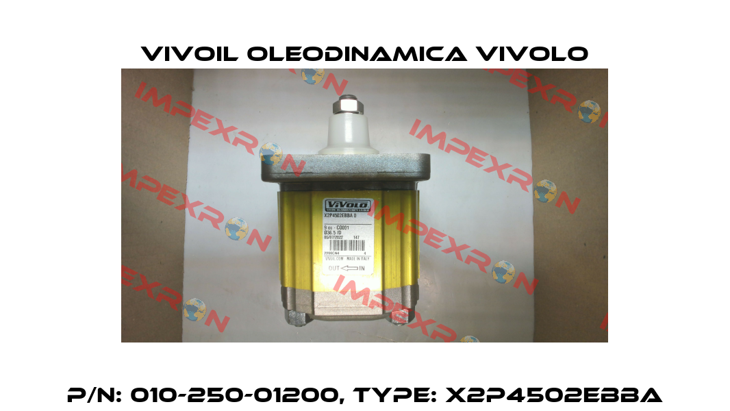 P/N: 010-250-01200, Type: X2P4502EBBA Vivoil Oleodinamica Vivolo