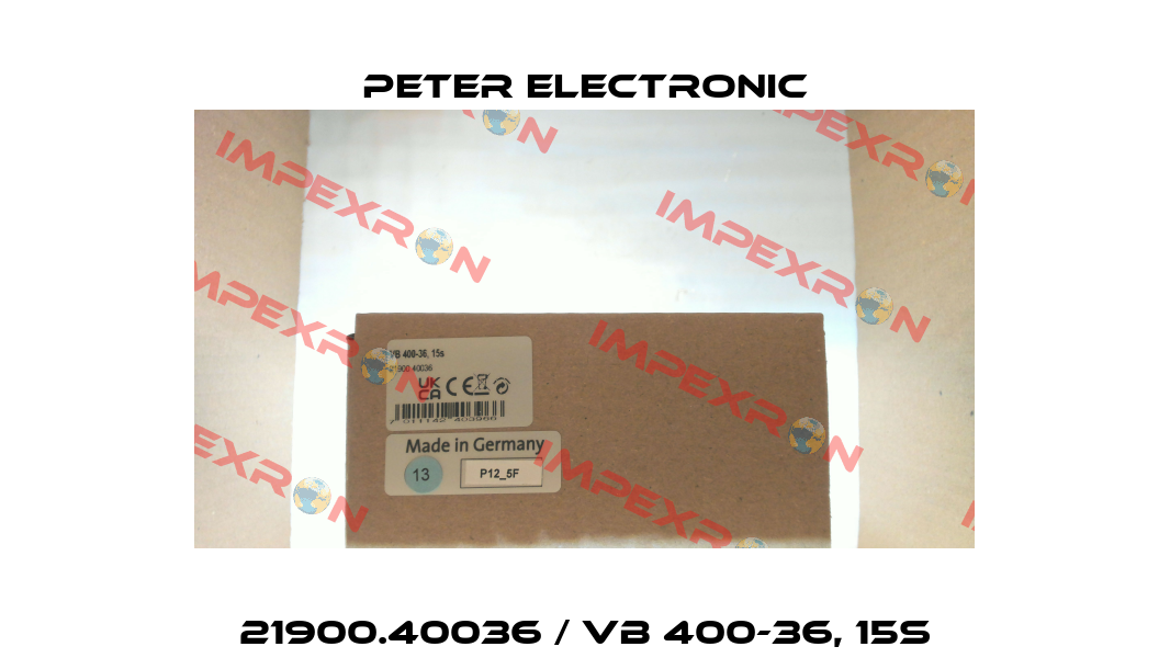 21900.40036 / VB 400-36, 15s Peter Electronic
