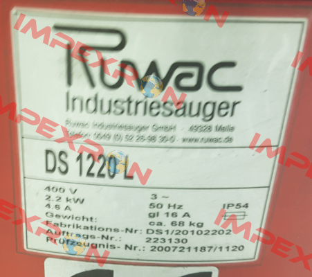 20784-A  Ruwac
