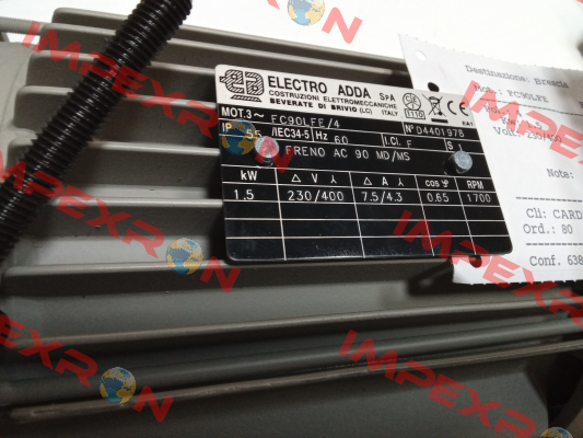 FC90L-4/FE 1,8kW 4P 400/230V 60Hz B5 Electro Adda