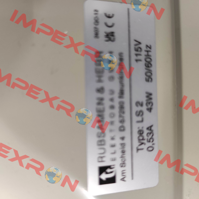 LS 2K Pebble grey RAL 7032 - 115V AC Rübsamen & Herr