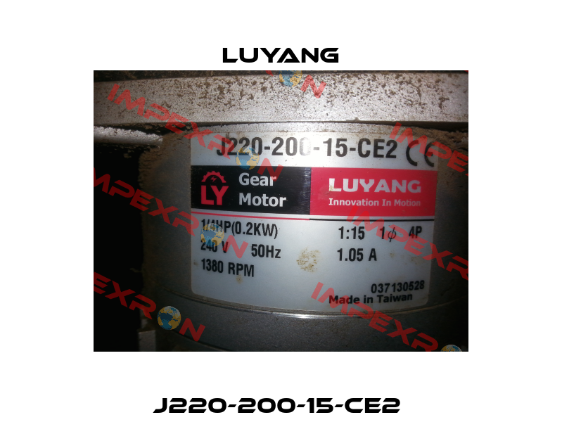 J220-200-15-CE2  Luyang Gear Motor