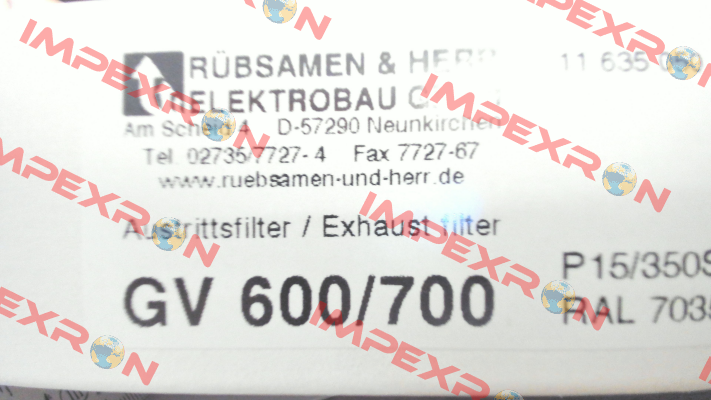 GV 600/700 Rübsamen & Herr