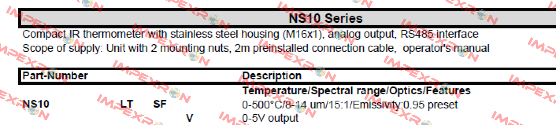 NS10LTSFV SENTEST