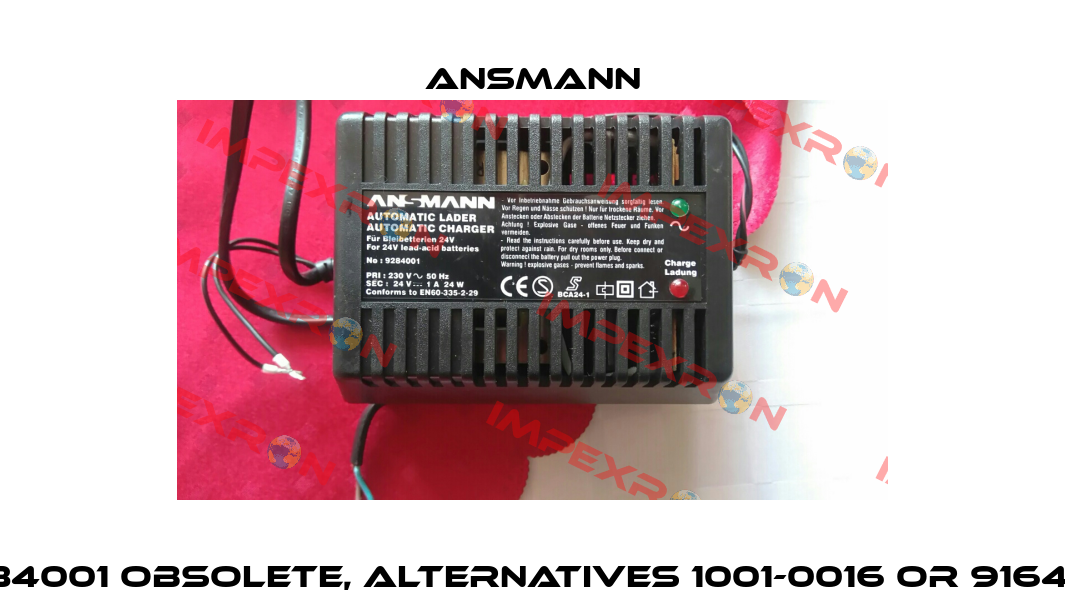 9284001 obsolete, alternatives 1001-0016 or 9164016 Ansmann