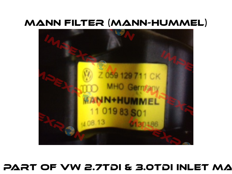 Z 059 129 711 Ck - part of VW 2.7tdi & 3.0tdi Inlet Manifolds Type B  Mann Filter (Mann-Hummel)