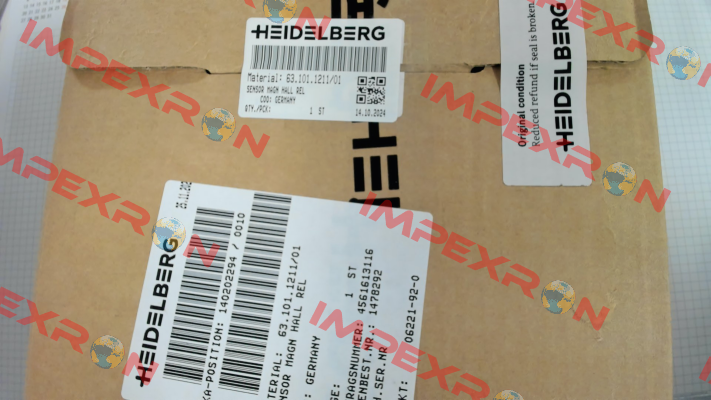Sensor MAGN HALL REL Irion-Vosseler