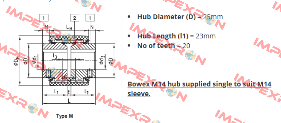 BOWEX-M14-HUB KTR