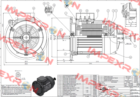 3030-32 IE2, 220-415V/50-60 Hz. Simel