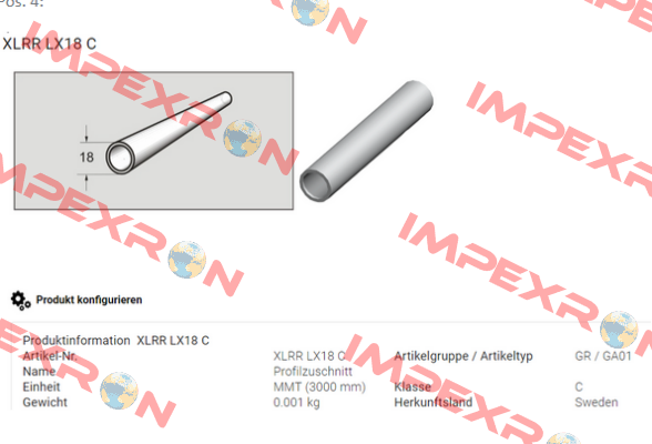 XLRR LX18 C FlexLink