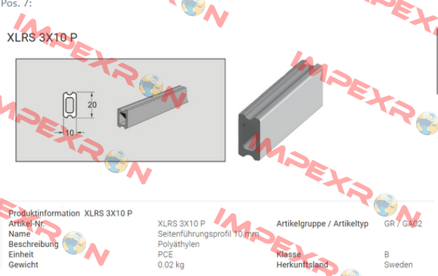 XLRS 3X10 P FlexLink