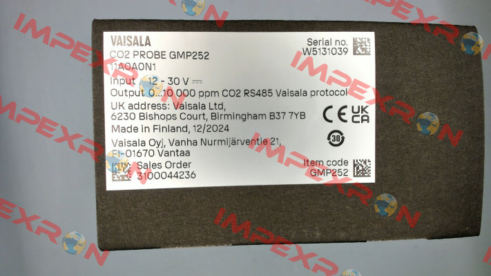 GMP252 11A0A0N1 Vaisala