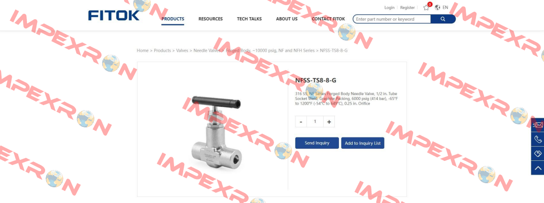 NFHSS-TS8-8-G Fitok