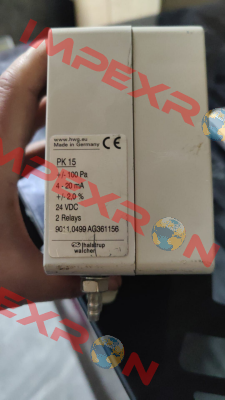 PK15 9011.0499 AG361156 Halstrup Walcher