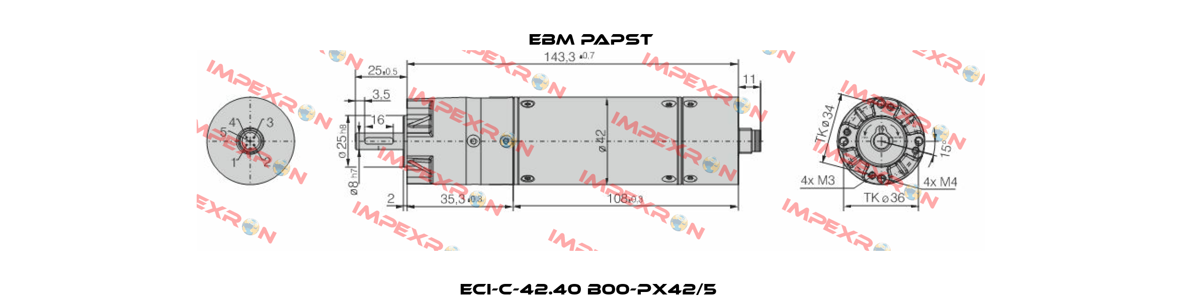 ECI-C-42.40 B00-PX42/5  EBM Papst