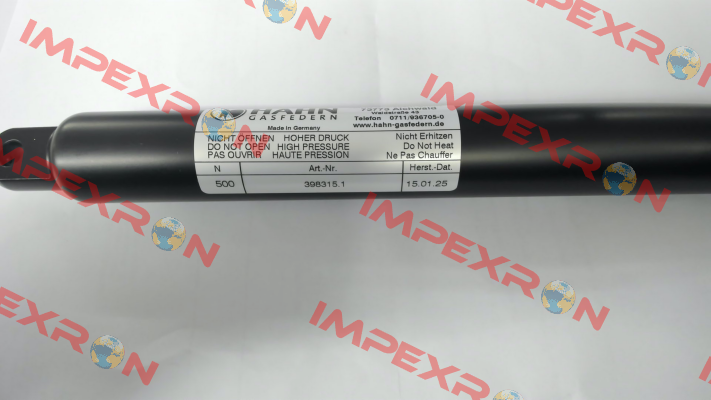 S10 28 130 1 400 GZ18 AB16 500N Hahn Gasfedern