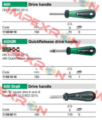 P/N: 11050010 Type: 400  Stahlwille
