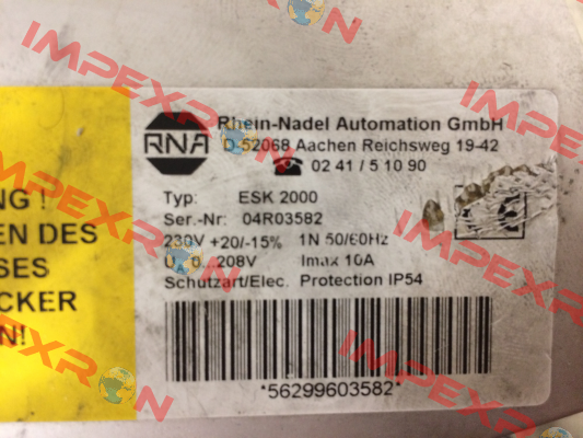 31003561 , type ESK-2000  RNA