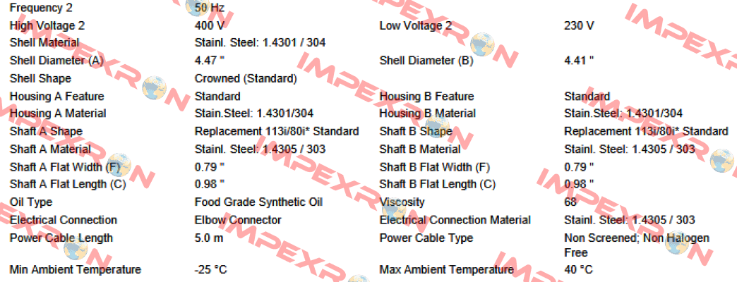 MI-DM0113 DM1133-BAC13E0U9LBD-282mm Interroll