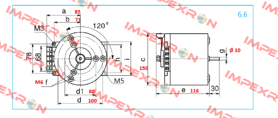 311338102 / Type: RV 260/6.3 Schuntermann Transformatoren