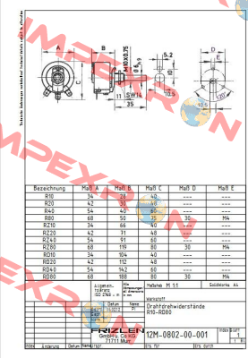 R40-1.0K/50Watt Frizlen