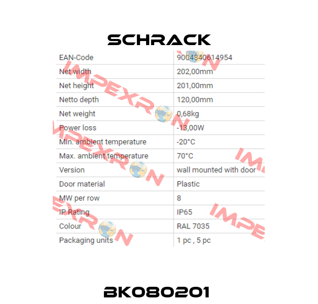 BK080201  Schrack