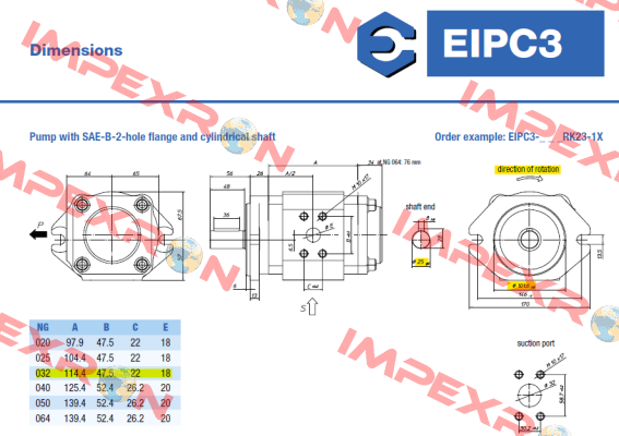EIPC3-032RA23-10 6000300207 Eckerle