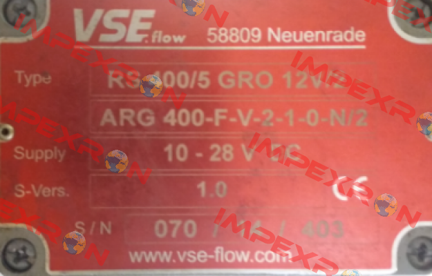 ARG 400-F-V-2-1-1-N/3 Vse-Flow