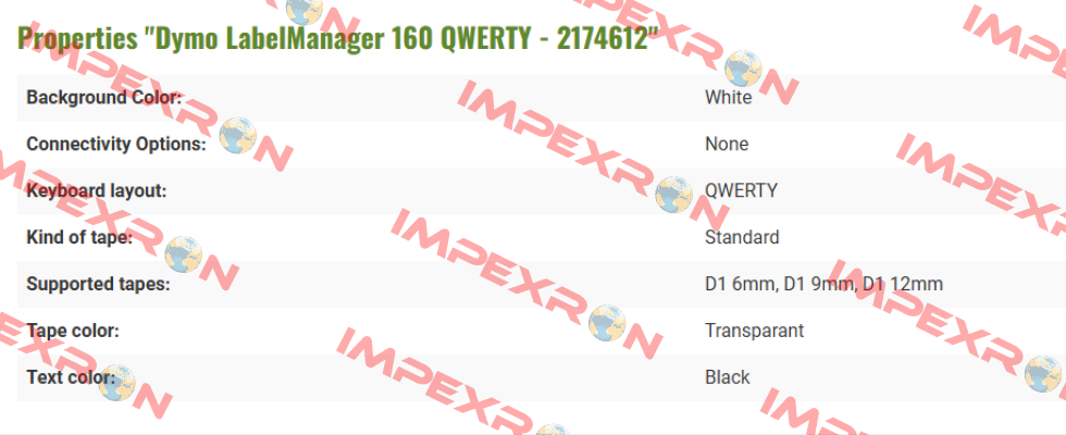 Qwerty keyboard (2174612) DYMO