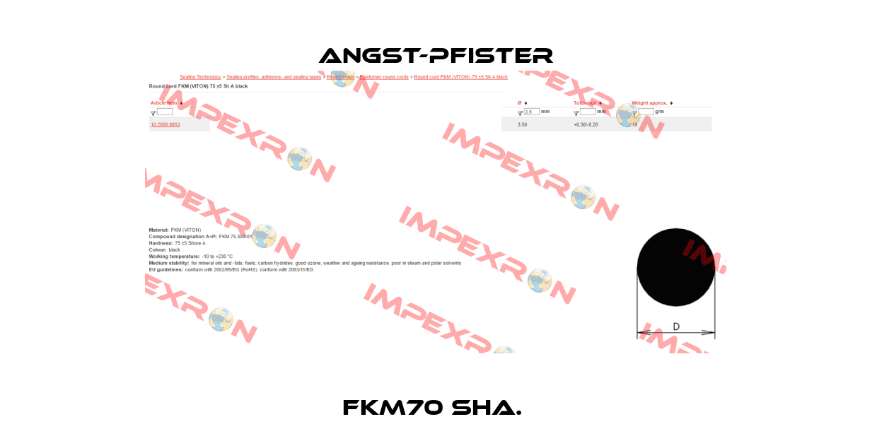 FKM70 ShA.  Angst-Pfister