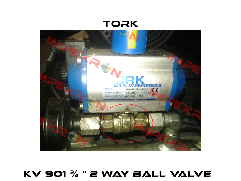 KV 901 ¾ " 2 way ball valve   Tork
