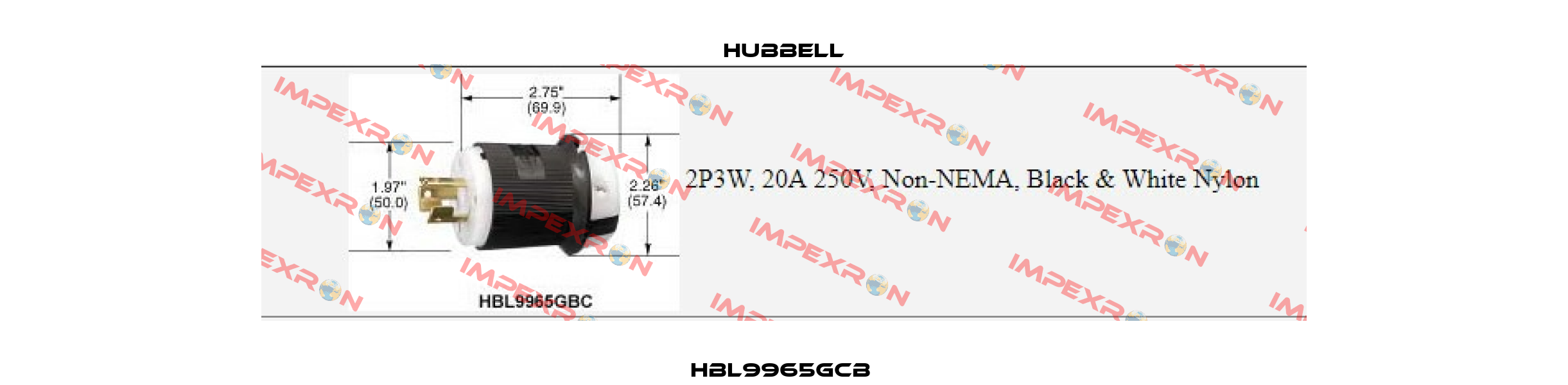 HBL9965GCB  Hubbell