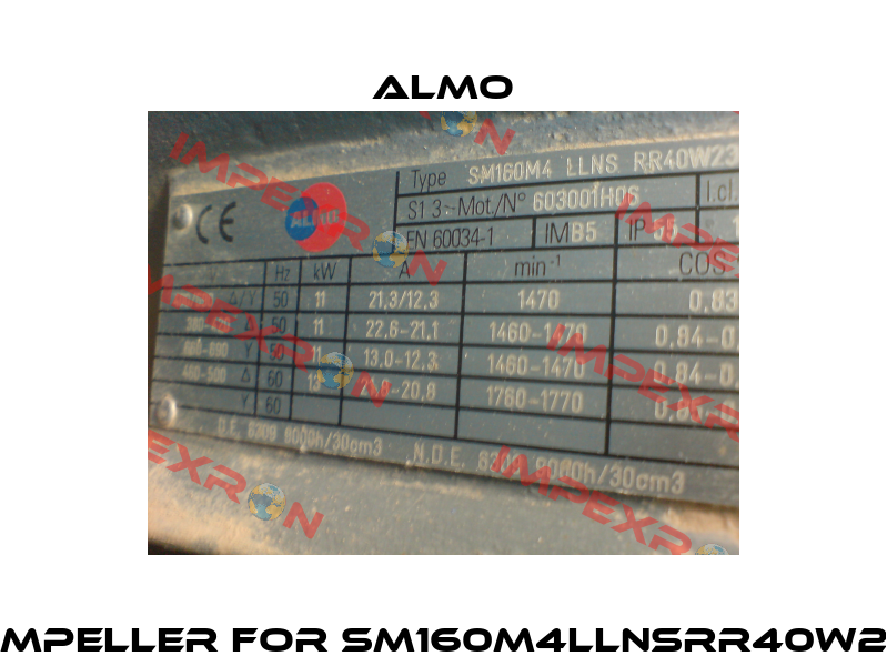 Fan impeller for SM160M4LLNSRR40W230V  Almo