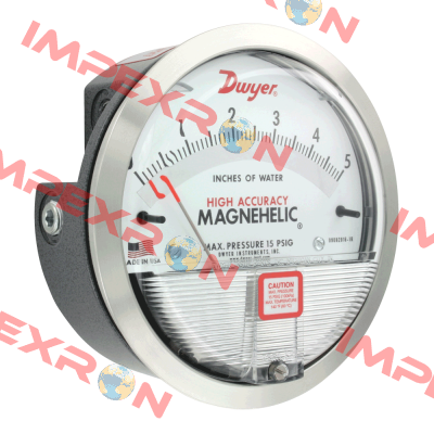 Art.-Nr.: 01-20.SKALA (4 ... 0 ... 4 inch of water) Magnehelic