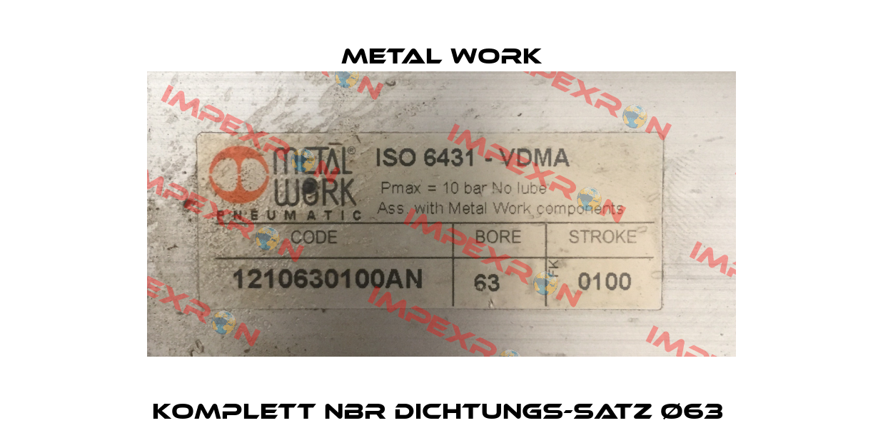 Komplett NBR Dichtungs-Satz Ø63  Metal Work