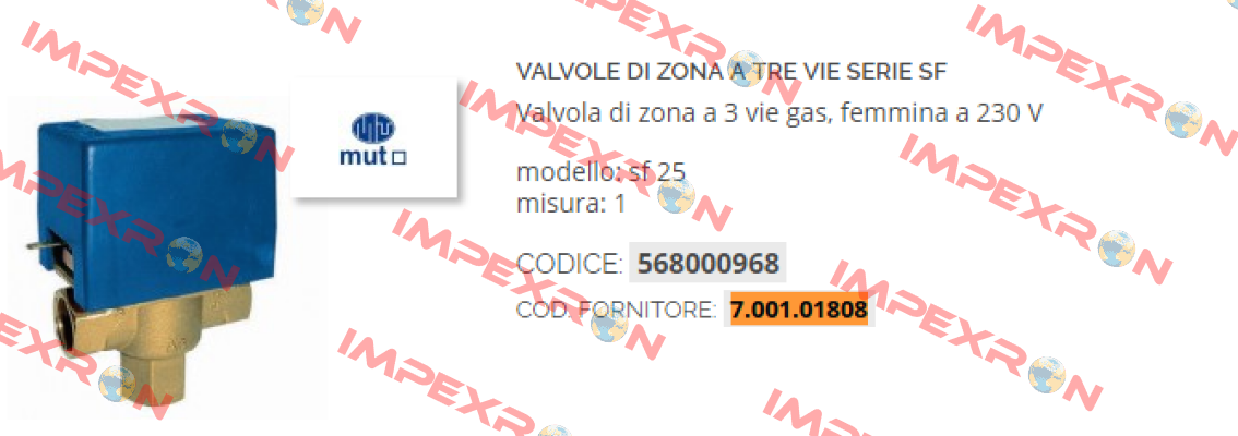 7.001.01808 Mut Meccanica Tovo SpA