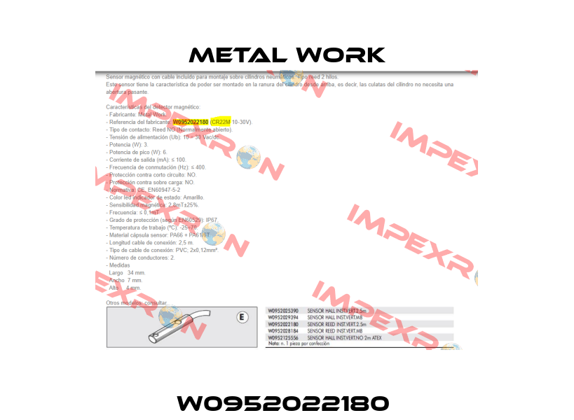 W0952022180  Metal Work