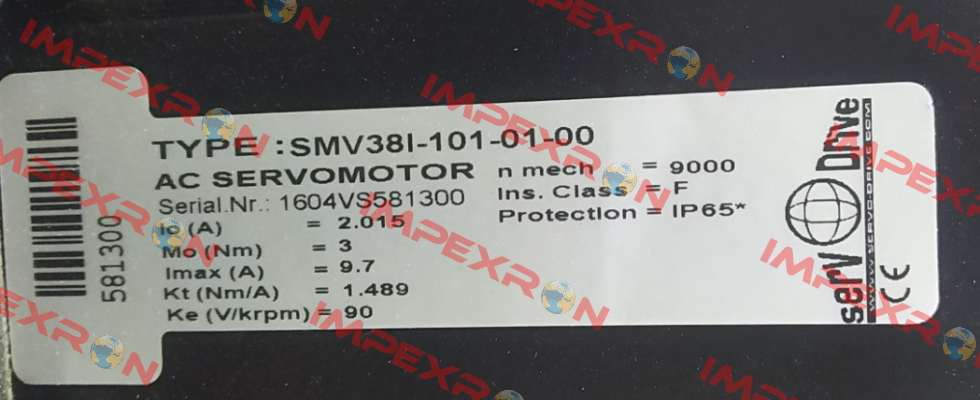 SMV38I-101-01-00 Servotecnica