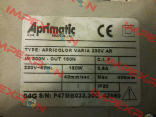 43503/023  Aprimatic